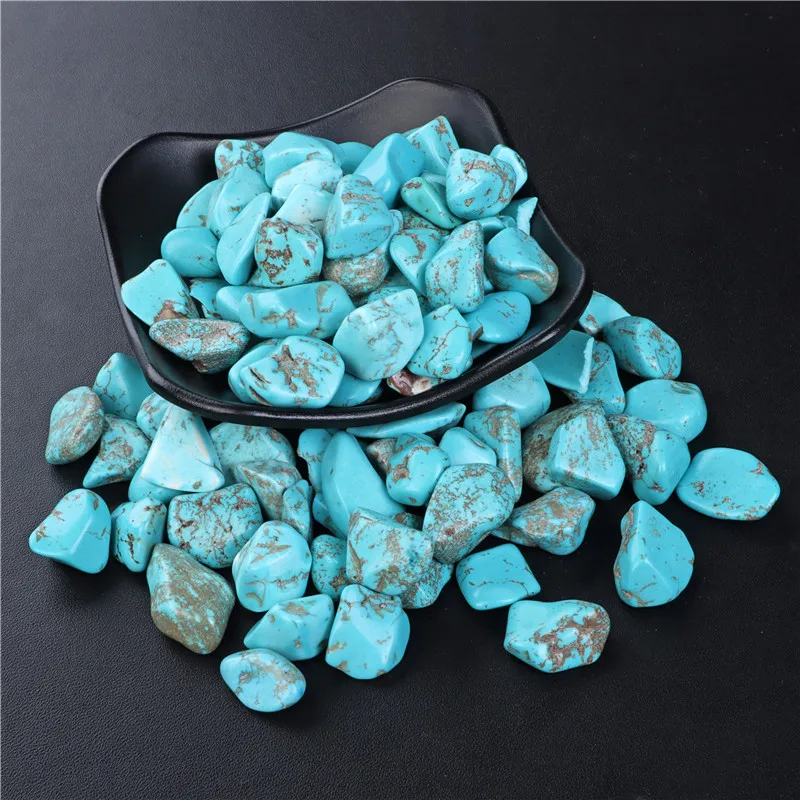 Natural Turquoises Gravel Specimen Size Irregular Tumbled Stones Reiki Healing Stone Mineral Aquarium Landscaping Decor