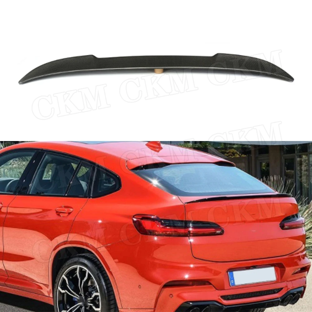 

Carbon Fiber Rear Boot Spoiler Trunk Trim Wings For BMW G02 X4 Xdrive25i Xdrive30i Spoiler 2018 2019 2020 Car Styling