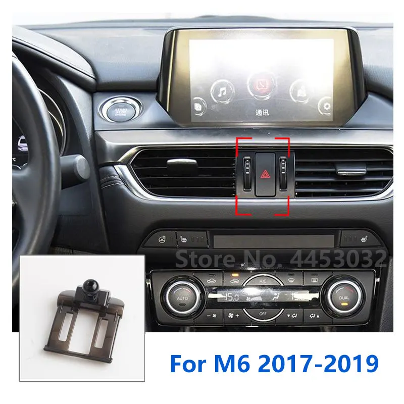 17mm Special Mounts For Mazda 6 Atenza Car Phone Holder GPS Supporting Fixed Bracket Air Outlet Base Accessories 2004-2021