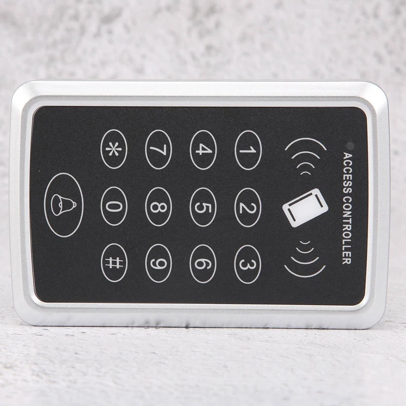 Door Access Control System, 125Khz RFID EM ID Stand-Alone Password Keypad With RFID Key Fobs Keychains For Home Security