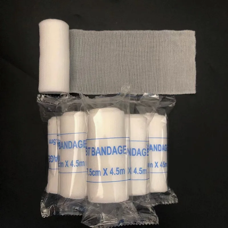 

20Rolls Medical PBT Elastic Bandage Home Outdoor Emergency First Aid Wound Dressing Hemostatic Gauze Bandage Roll