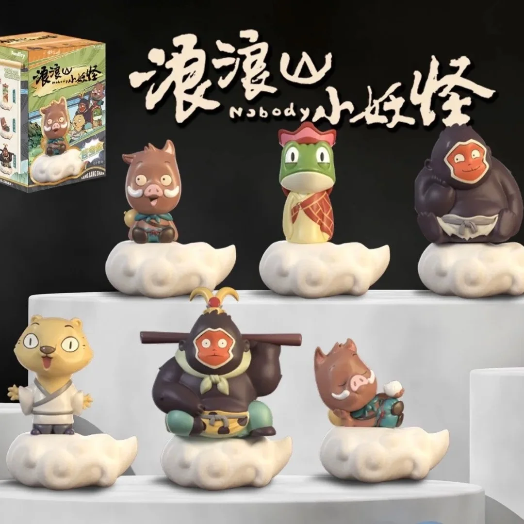 

Оригинальная слепая коробка из фильма Langlang Mountain Little Demon, загадочная коробка с милым маленьким поросенком, набор карандашей в виде демона, игрушка в подарок