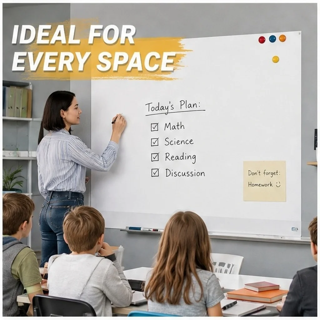 2 Roll Whiteboard Wall Paper Removable Reusable Dry Erase Sheets 45Cm X 2M Large Writable Sticker Peel Stick Office School Home