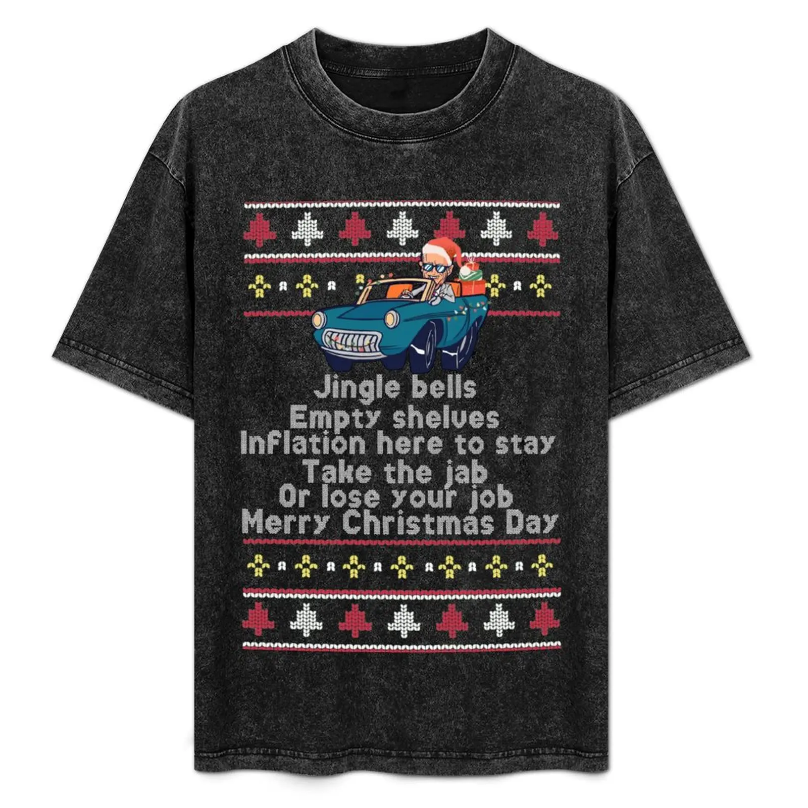 

Jingle Bells Empty Shelves Biden Ugly Christmas Sweater Xmas T-Shirt anime tshirt t shirts for man pack white T-Shirt