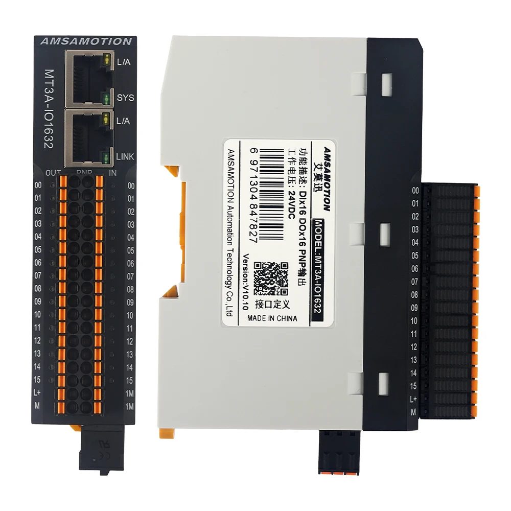 MODBUS TCP Remote I/O Module Digital Analog Temperature Module MT3A Series 16 Channel PNP NPN