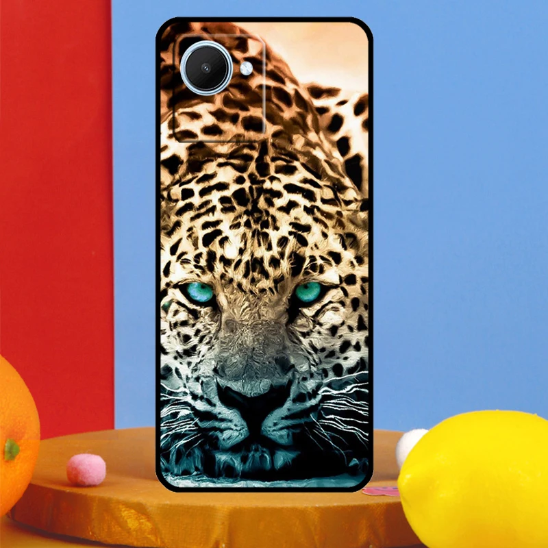 Cheetah Panther Snow Cheetah For Realme C55 C53 C67 C51 C35 C33 C31 C30 C25s C21Y GT Neo 6 5 9 10 11 12 Pro Plus Case