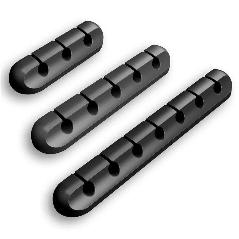 

Self Adhesive Cord Organizer for Power Cords Fixed Chuck Plug Mouse Headset Data Cable Silicone Desk Card Holder Multifunctional