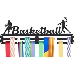 Medals Hanger Display Holder Rack, Basketball Sports Theme Medals Display Wall Mounted Frame Sports Medal Holder Racks