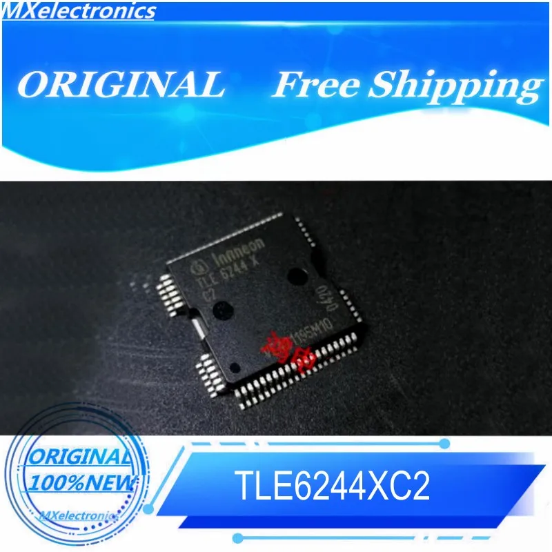 free shipping 5pcs/lot TLE6244XC2 TLE 6244 X TLE6244X TLE6244 HQFP64 Automotive Computer Driver IC