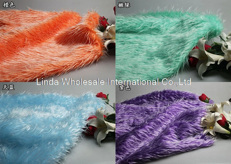 Multicolor plush cloth cospaly fur,Decoration, interior decoration carpet material,faux fur fabric,150cm*50cm/pcs