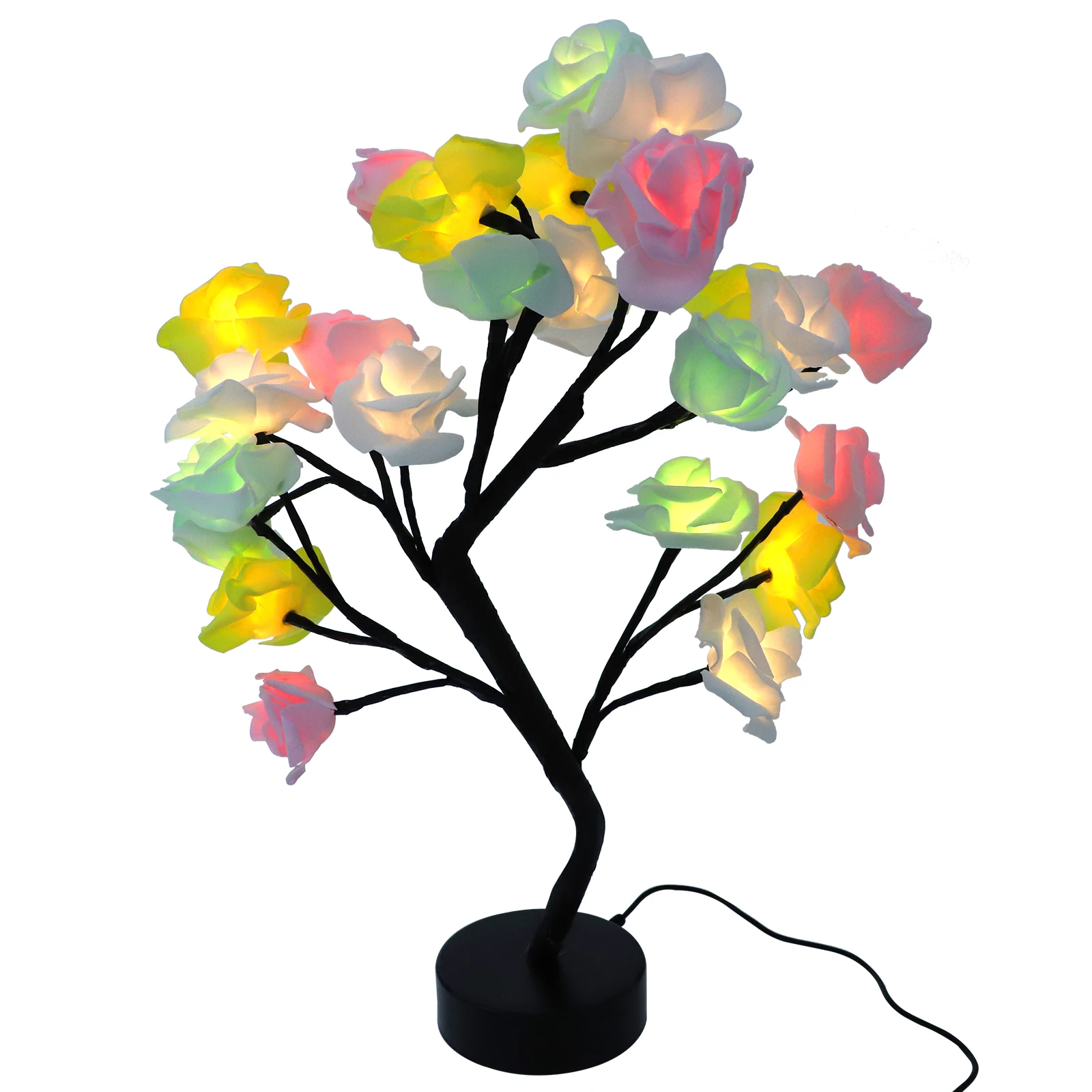 

Rose Tree Night Light Night Table Lamp Bedroom Decor Rose Flower Tree Light Romantic Bedside Lamp Atmosphere Stylish Design