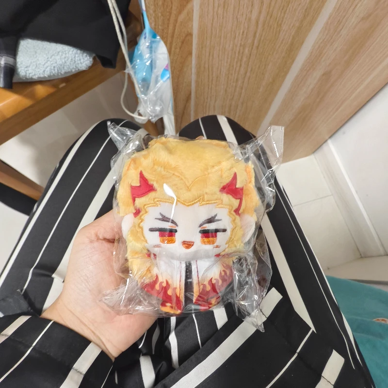 

12cm Anime Role Rengoku Kyoujurou Kawaii Cosplay Dango Plush Stuffed Doll Backpack Pendants Mini Plushies Keychain Toy Fans Gift