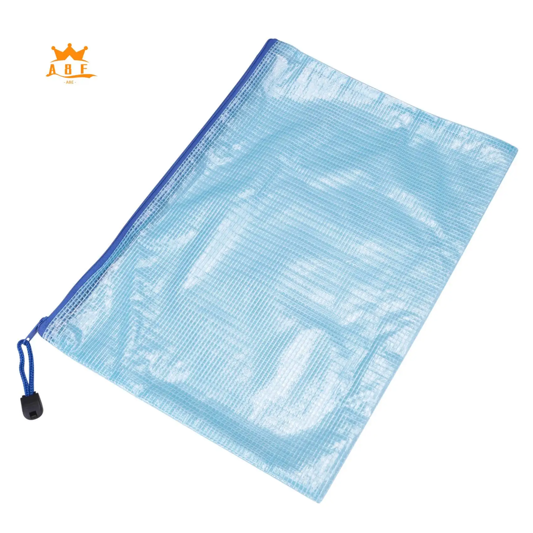 

A08E-16Pcs Mesh Zipper Pouch Document Bag,Waterproof Zip File Folders,A4 Size, For School Office Supplies,Travel Storage Bags