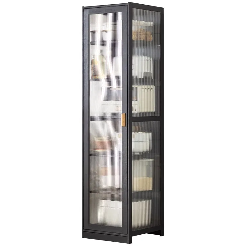 

Household kitchen dining side cabinet Nanzhu tea cabinet living room wall storage tea side cupboard