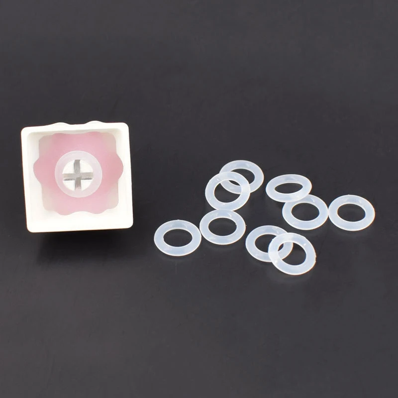 108pcs Silicone O Ring Switch Dampeners Damper Shock-Absorbing Silence Under Key Caps For Mechanical Keyboard