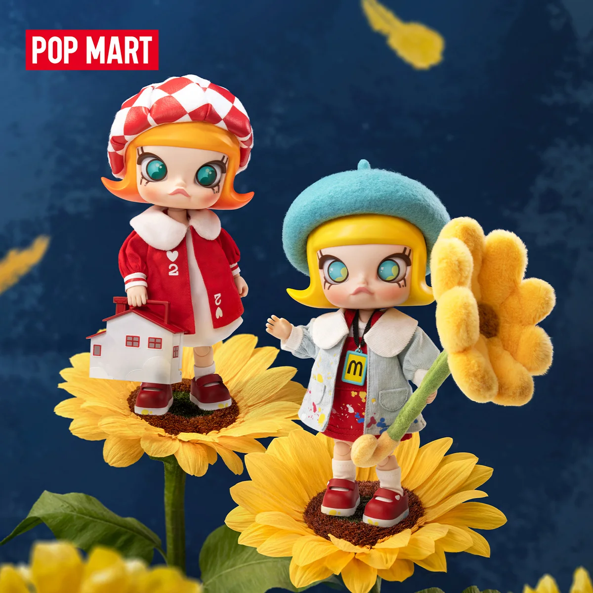 POP MART MOLLY 20. Jubiläums-Serie 1/8 Actionfigur Blindbox Sammelfigur Süßes Geschenk
