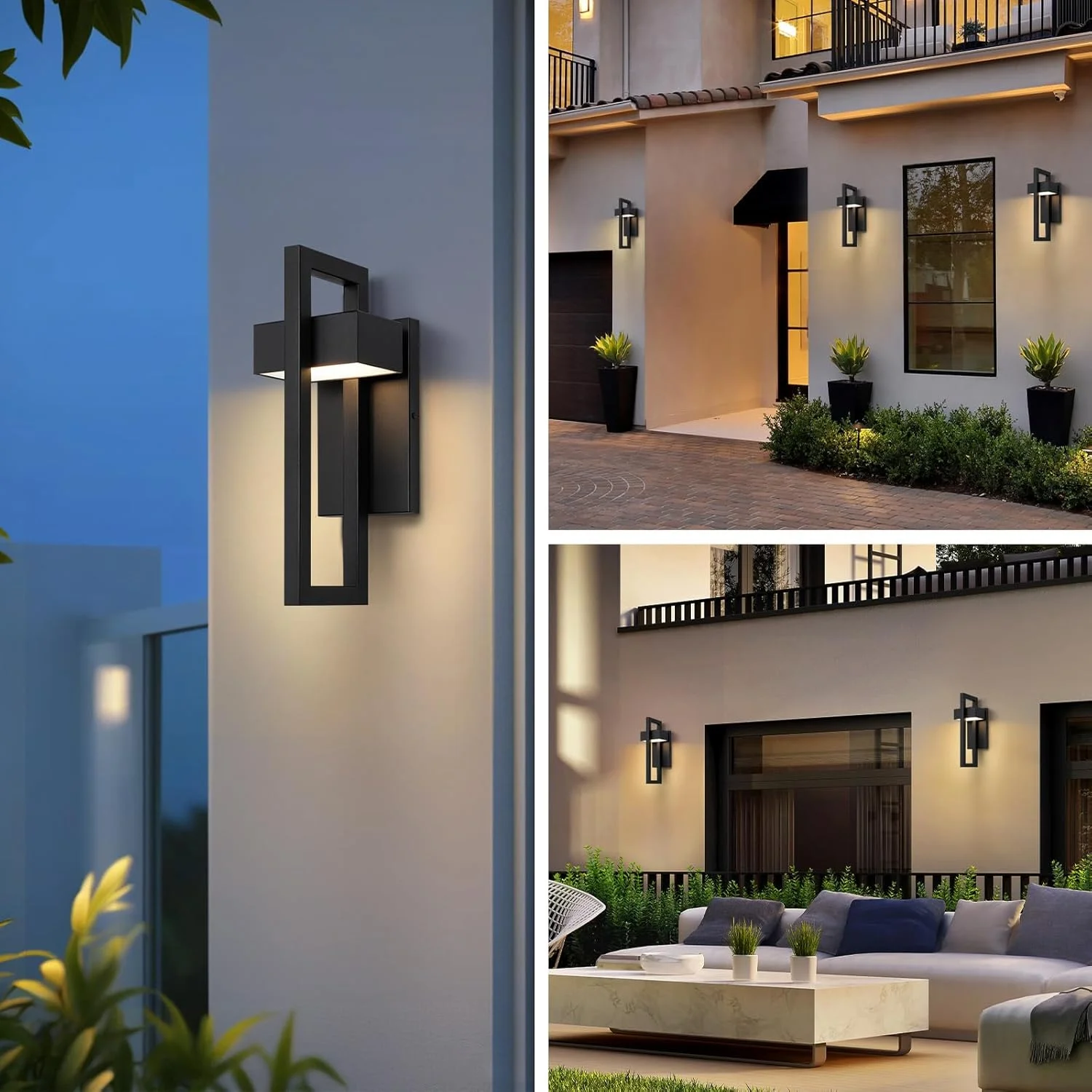 โคมไฟติดผนัง LED สำหรับภายนอกอ - Outdoor Lighting For Front Of House บทวิจารณ์และราคา