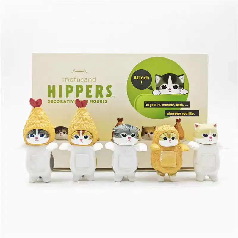 Miniatura Gacha gato frutos del mar – Figura coleccionable infantil - imagen 4