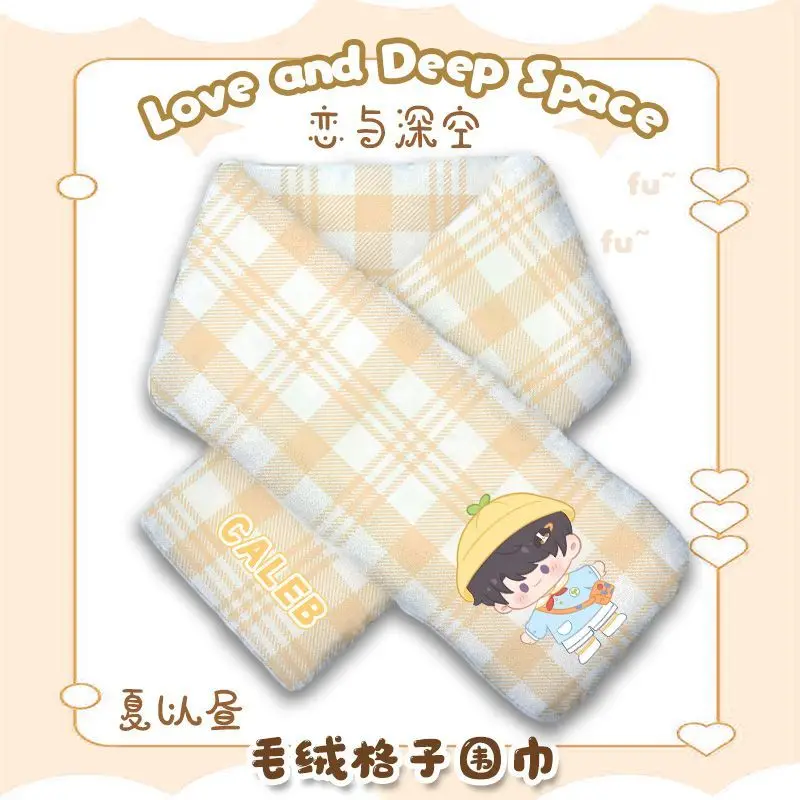 Szalik Anime Gra Miłość i Głęboki Kosmos Cos Sylus Xavier Zayne Caleb Rafayel Prosty 92x12cm Ochrona przed Zimnem Uroczy Kreskówkowy Prezent