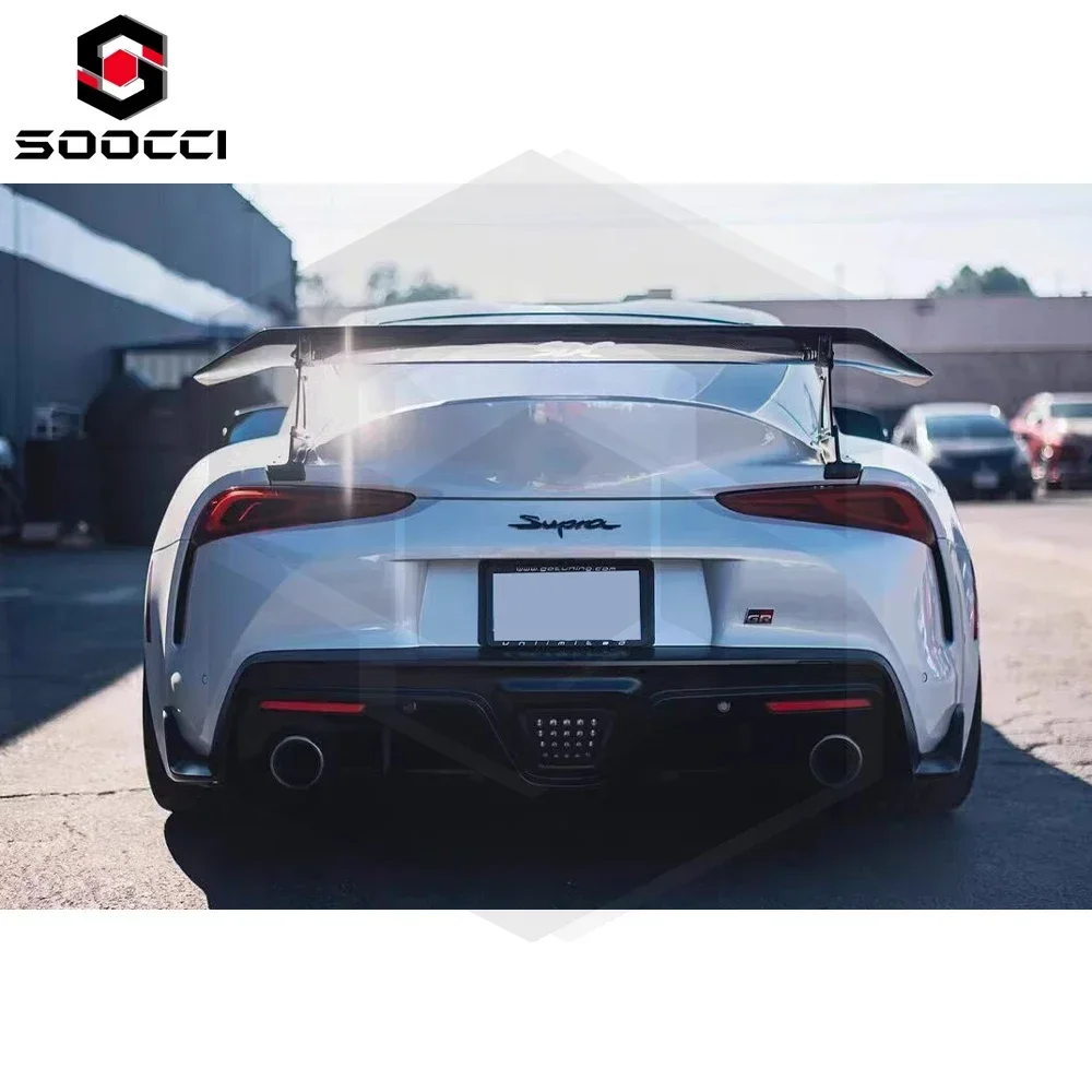 Carbon Fiber Vol Style GT Spoiler for Toyota Supra A90 GR MK5 Trunk Splitter Lip Rear Wing Body Kit 2019+