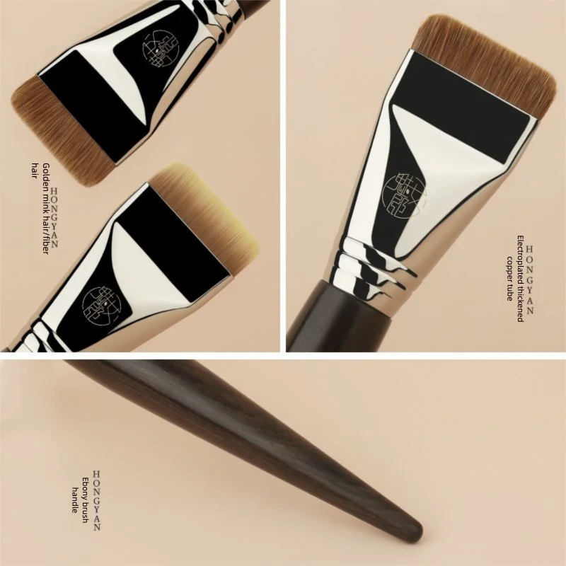 Charming Lady Beauty 071 One-line Non-absorbent Flat Head Mask Foundation Liquid Seamless Makeup Brush