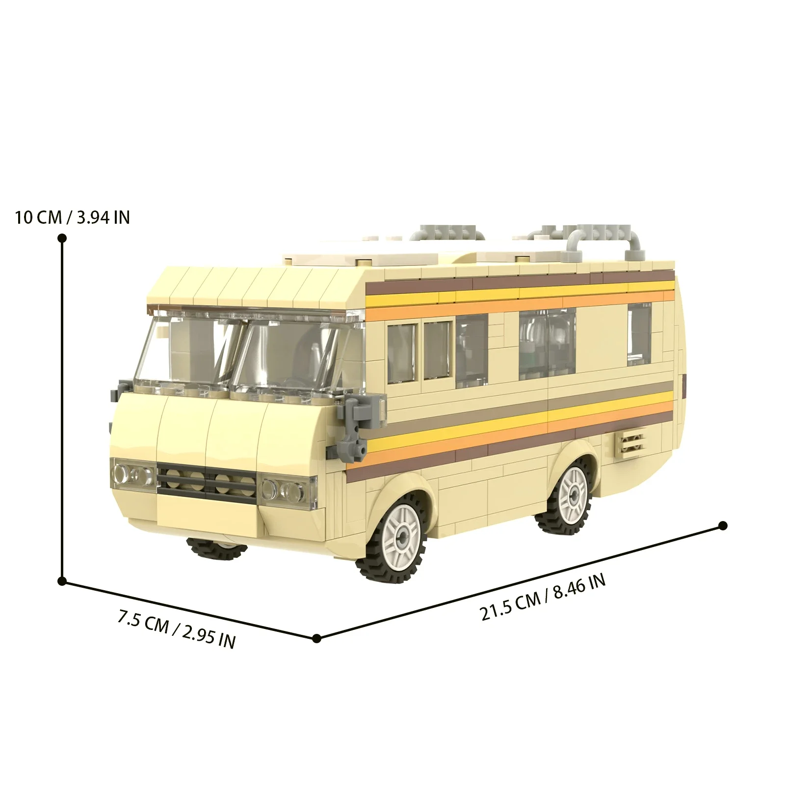 MOC Moive Series 2025 nuevo Kit de bloques de construcción de coche Breaking Bad vehículo de juguete para niños regalo de cumpleaños para chico 360 Uds