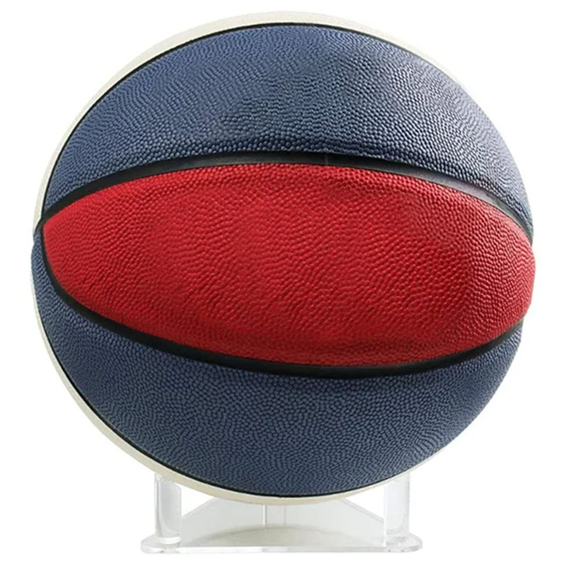 

Y67A-3X Acrylic Ball Stand - Holds Footballs, Basketballs, Volleyballs Or Soccer Balls - Display Stand Or Holder