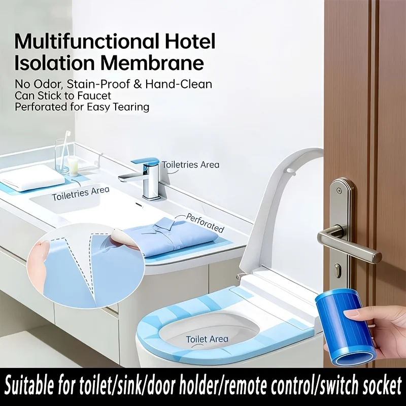 Disposable Self-adhesive Waterproof Protective Film Anti Fouling Sanitary Sticker For Salon Clinic Travel Switch Protection