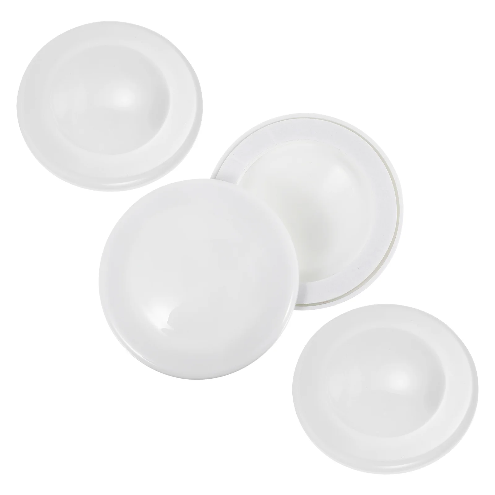 4 قطعة غطاء فتحة محفوظة ملحقات أنابيب الزخرفية البيضاء لتركيب صنبور المطبخ قبعات ثقب الحائط المتينة غطاء جدار المنزل