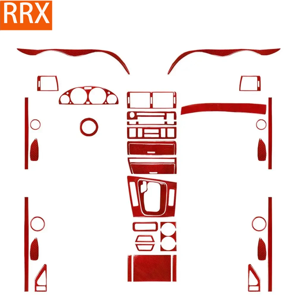 

For BMW 3 Series E46 1998 1999 2000 2001 2002 2003 2004 2005 Center Full Set Carbon Fiber Sticker Refit Car Interior Accessories