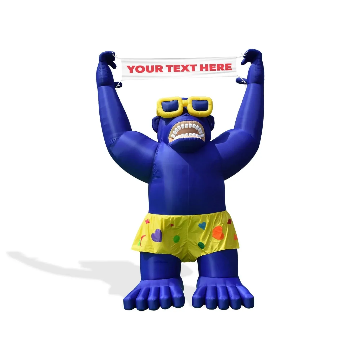 Car dealership customizes giant gorilla inflatable advertising balloon mascot model including Oxford blower