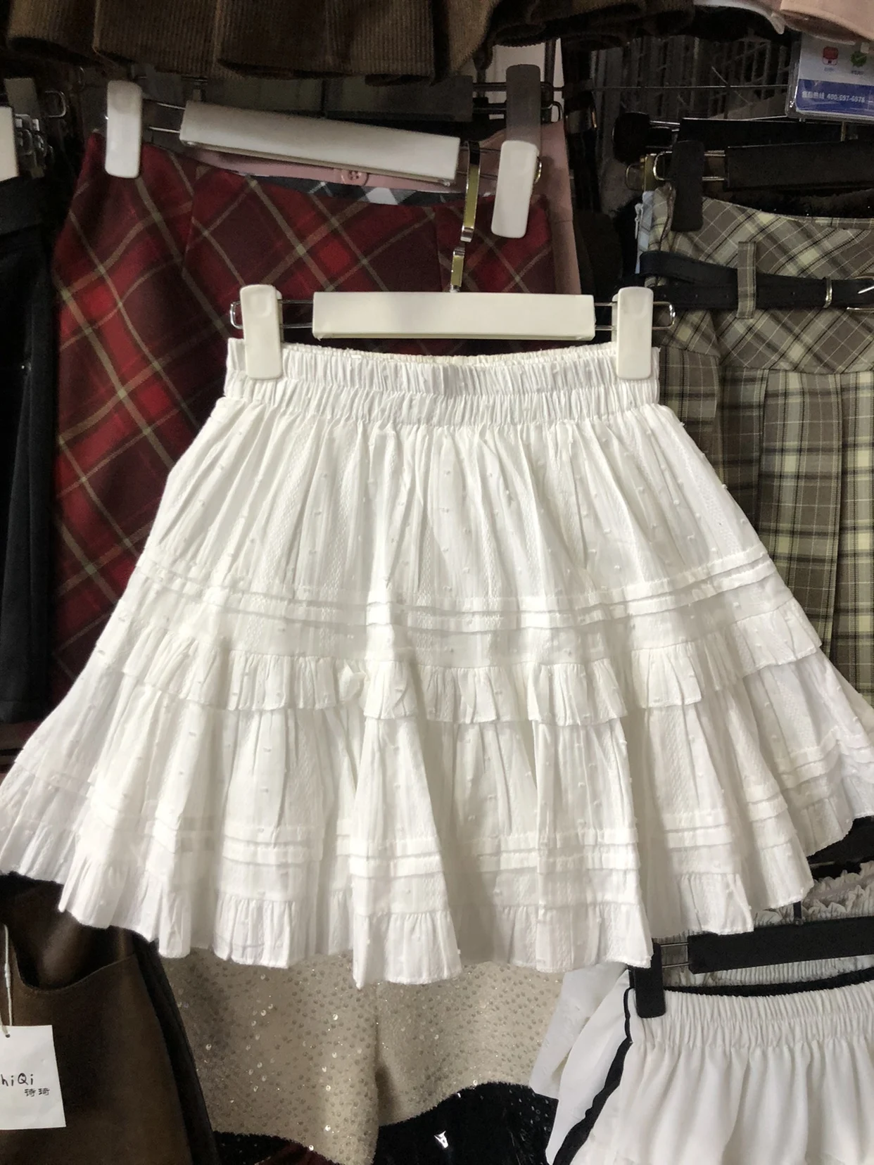 

Spring Summer White Sweet Ballet Sle High Waist ort Skirt A-Line Puffy Cake f Skirt Women's Faion Princ Design