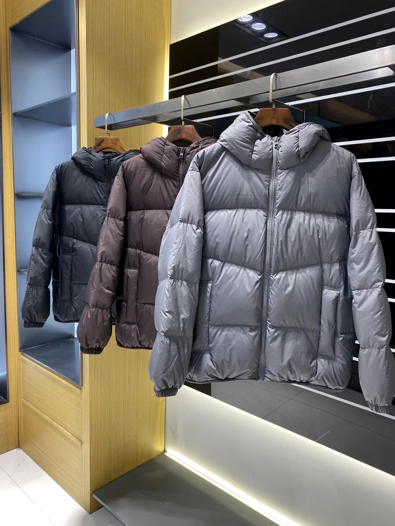 

High Puffin 90 White Du down Men's Jaet Autumn Winter Anti-Wind And Waterproof Hooded Versatile down Coat Youth Casual...