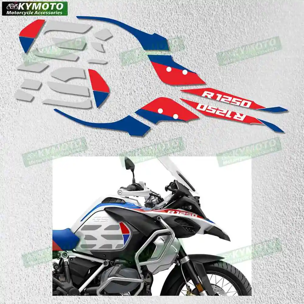 For R1250GS R 1250 Gs R1250 racing motorcycle accessories headlight fairing fuel tank cover full car sticker decal decoration view 3