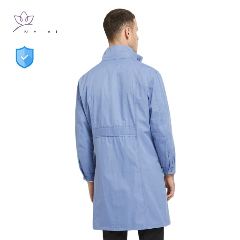 Real electromagnetic radiation protective overcoats metal fiber, silver fiber power plant, EMC Laboratory EMR shielding clothes