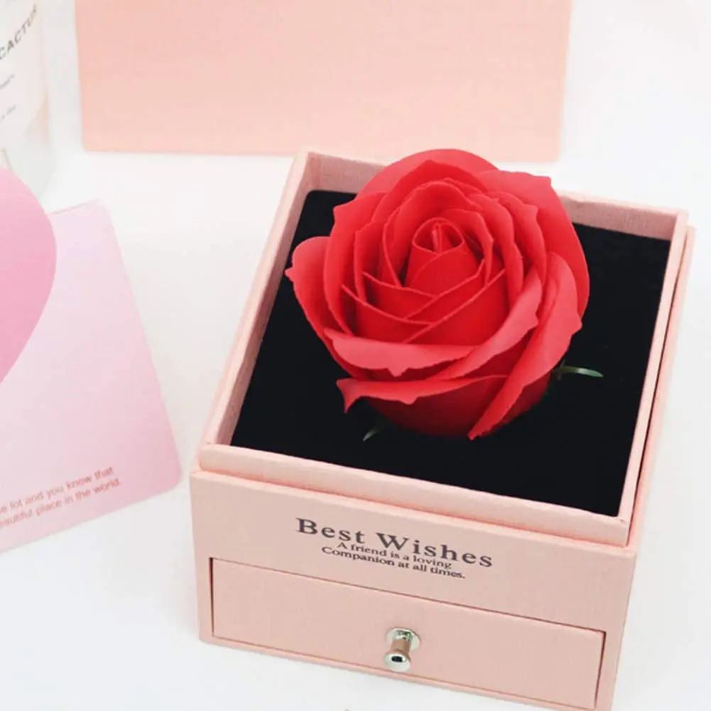 

Eternal Rose Heart Necklace Gift for Women - Romantic Jewelry with Perfect Birthday Present for Mom Wife Girlfriend Daughter