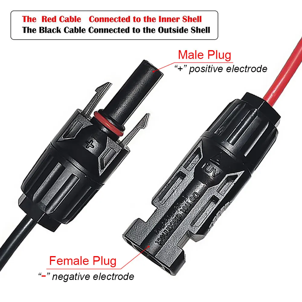 0.6M/1.5M/3M XT60 Adapter to Female Plug Solar Connector Charge Extension Cable 12AWG Wire For Power Station Solar Generator