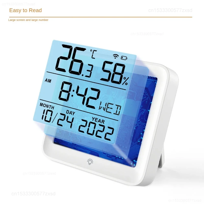 Xiaomi Tuya WIFI Temperature Humidity Sensor Hygrometer Thermometer Smart Home Backlight Support Alexa Google Weather Sensors