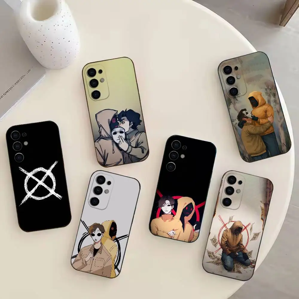 Horror Short Film M-marble H-hornets Phone Case For Samsung S26,25,24,23,22,30,21,10,9,Ultra,Plus,Lite Black Soft Case