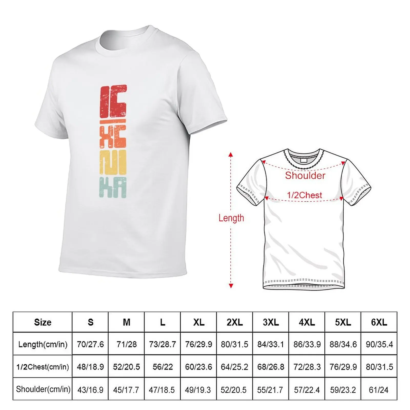 Retro Christian Eastern Orthodox IX IC NIKA T-Shirt man t shirt graphic t shirts with prints printed t shirts for man T-Shirt