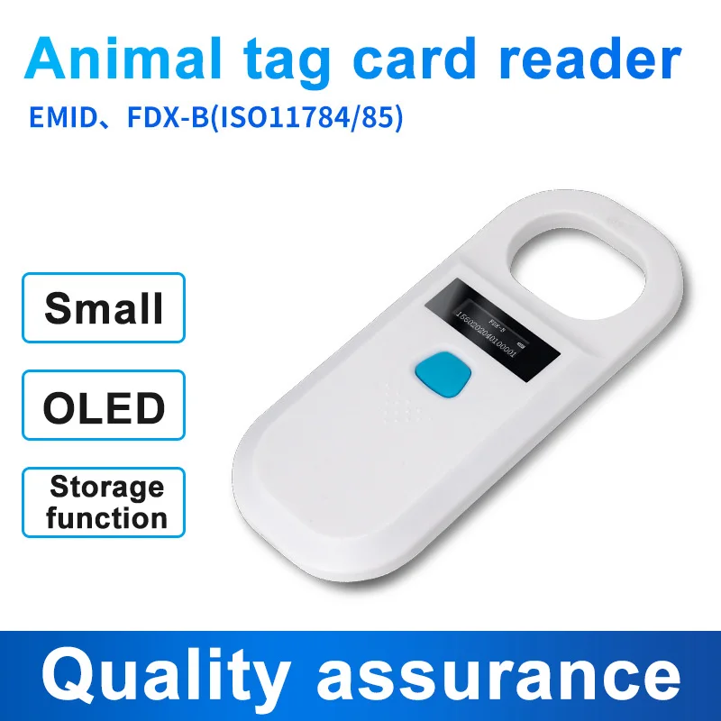 

134.2Khz/125Khz Animal Tag RFID Reader Pet Microchip Scanner For Dog Cat Rabbit Cow Sheep EMID FDX-B ISO11784 11785