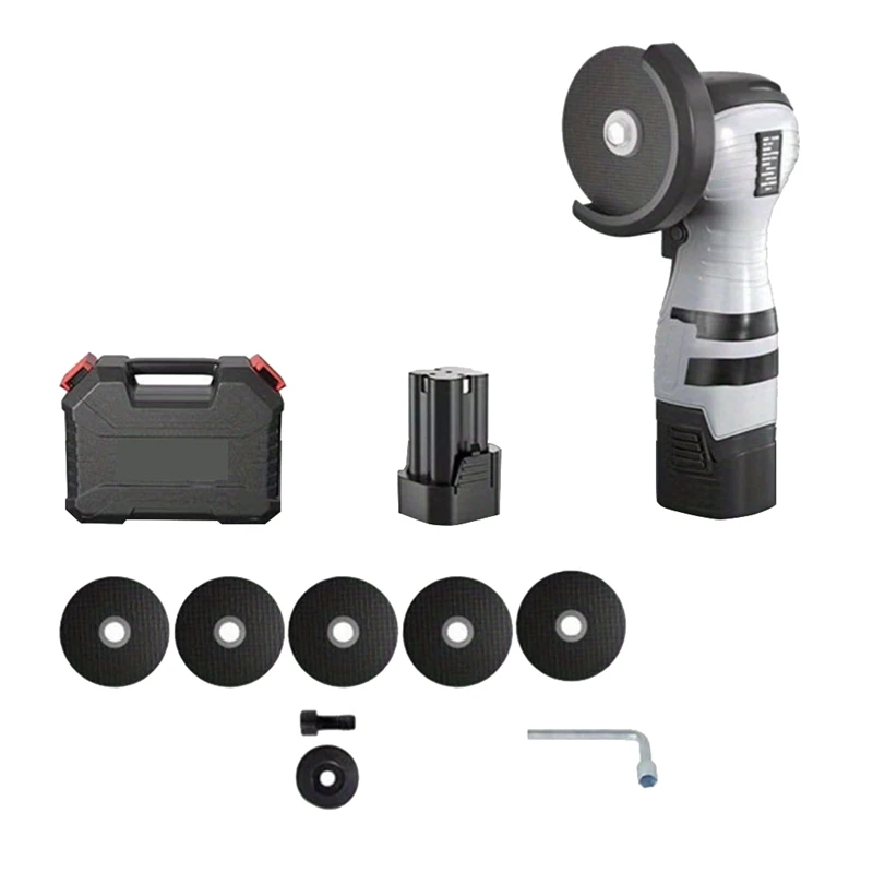 

AA81-16.8V Lithium Battery Angle Grinder, Mini Polishing And Cutting Machine, Household Electric Micro-Grinder EU Plug