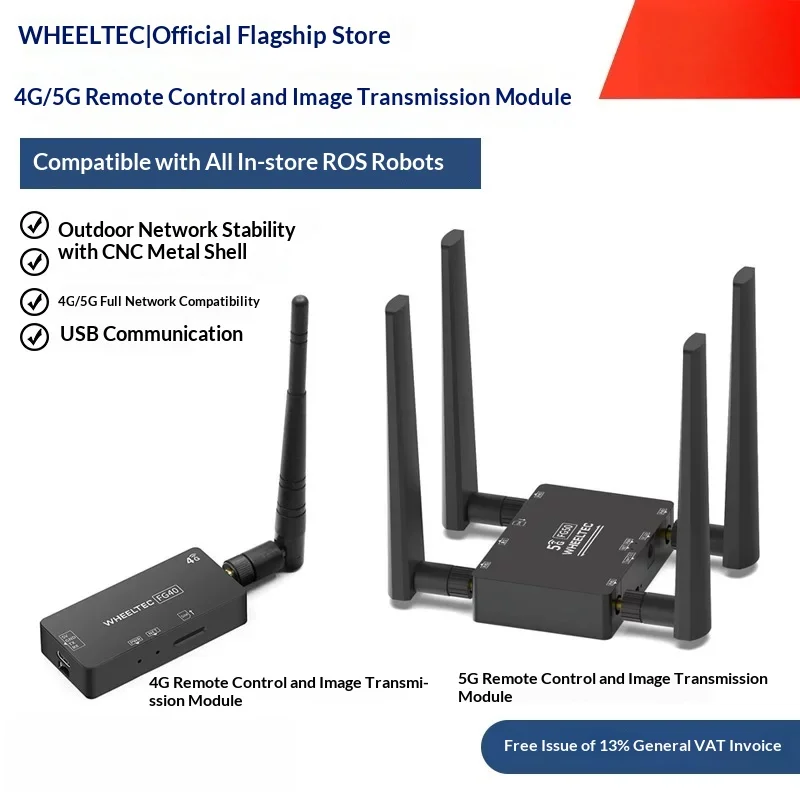 4G/5G Remote Control and Video Transmission Module Outdoor High Speed Transmission Full Netcom USB Communication Metal Shell