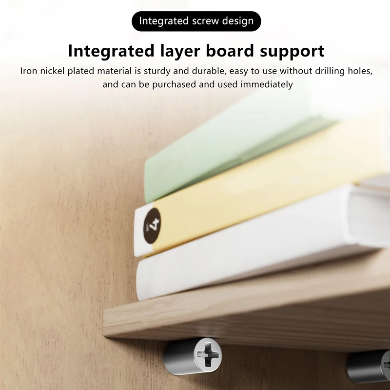 20/30 Stuks Ondersteuning Multifunctionele Vaste Kast Rack Nail Zelftappende Geïntegreerde Schroef Clapboard Houder Laminaat Ondersteuning Nail