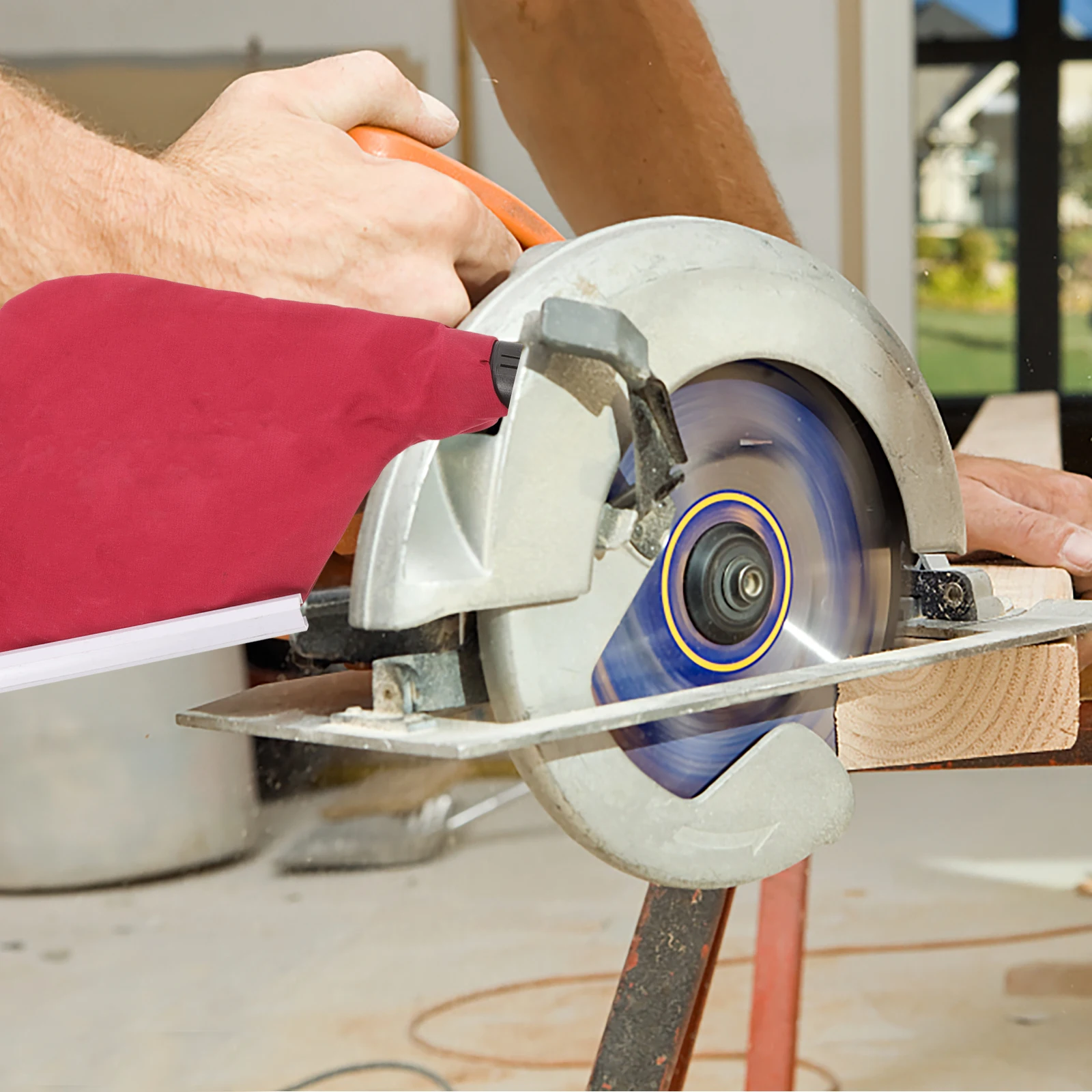 

Saw Dust Collection Bag Fabric Cleaner Zipper Large Capacity Easy Installation for 4 Inch Machine Cleaner Bag