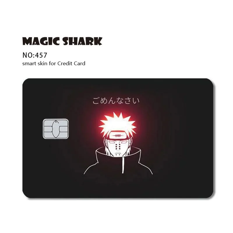 Game Pig Chocolate Anime Leaf No Fade Large Small No Chip Credit Card Debt Card Skin Case Sticker Film