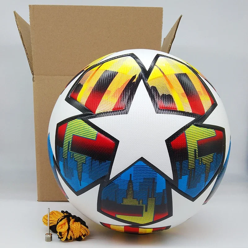 Soccer Ball PU Seamless Team Match Football Training Balls High Quality Size 5 Adult Child Gift