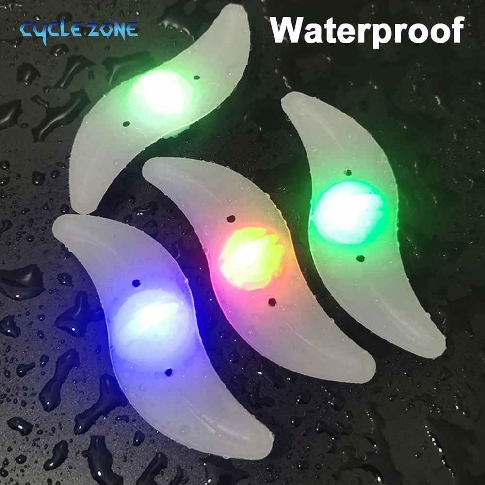 Bike Tire Lights Wheel Spoke Light 3 Mode LED Waterproof Bike Safety Warning Easy To Install Bicycle Accessories with Battery