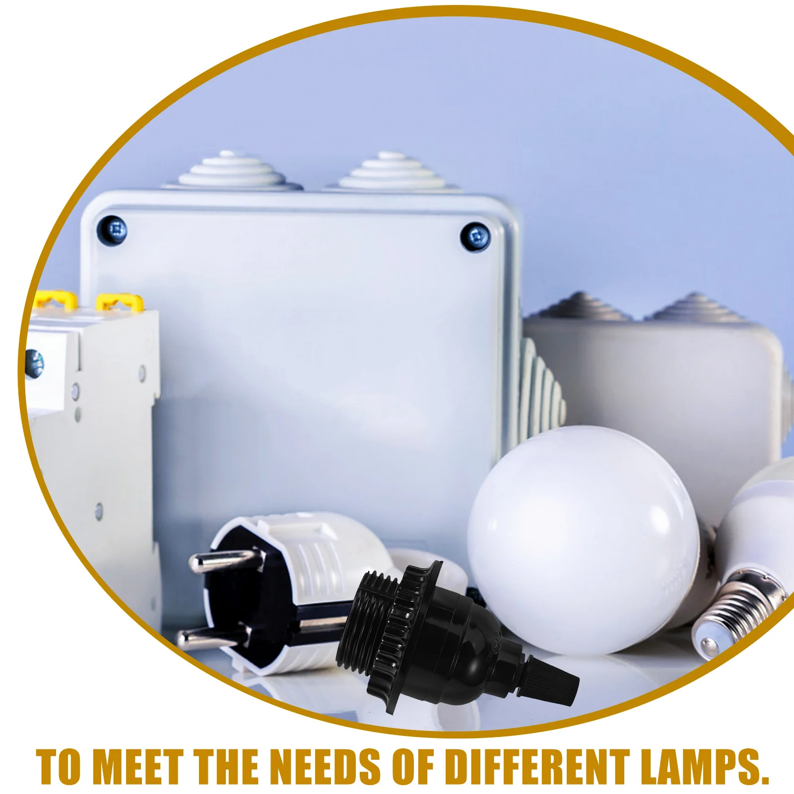 

E26 Патрон для лампочки Надежный держатель основания потолочного светильника Сменная розетка для освещения для мастерской, гаража, подвала