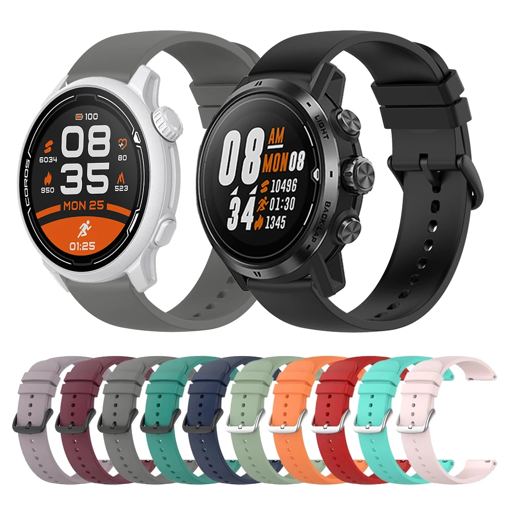 Correa deportiva de silicona para COROS PACE 2, pulsera APEX Pro Band de 46mm y 42mm, correa de repuesto para reloj